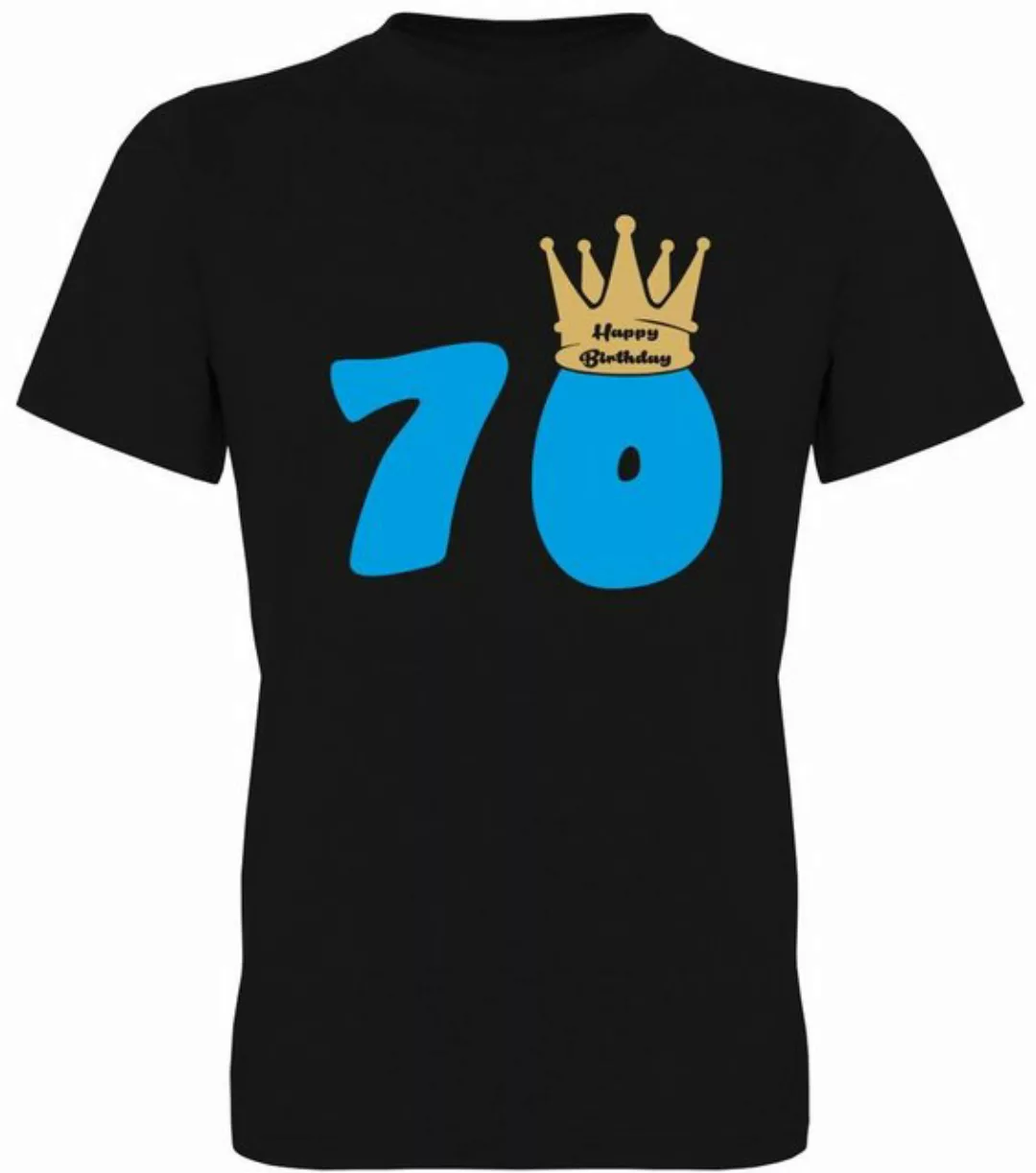G-graphics T-Shirt 70 – Happy Birthday – mit Krone Herren T-Shirt, zum 70te günstig online kaufen