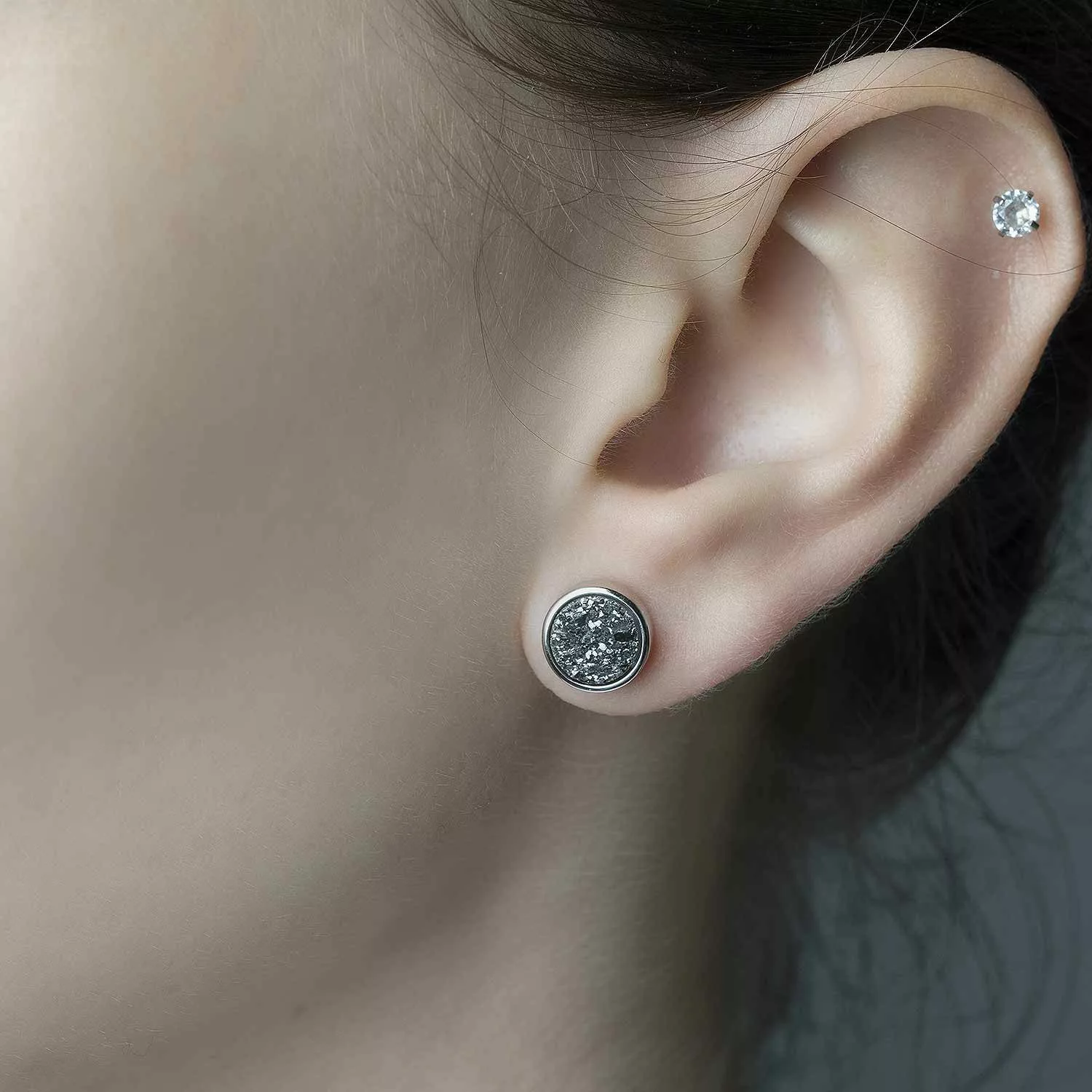 Materia Paar Ohrstecker Damen Glitzer Druzy günstig online kaufen