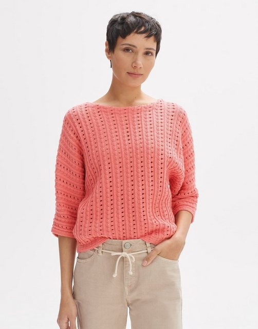 OPUS Strickpullover Parduli weite Passform Ajourstrick günstig online kaufen