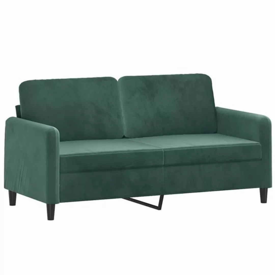 vidaXL Sofa, 2-Sitzer-Sofa Dunkelgrün 140 cm Samt günstig online kaufen