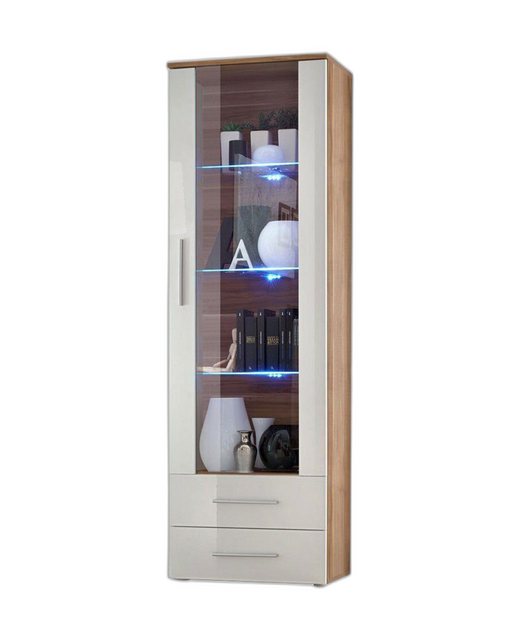 Xlmoebel Vitrine Designer Braun Schrank Stil Gegenwart Wohnraummöbel Luxus günstig online kaufen