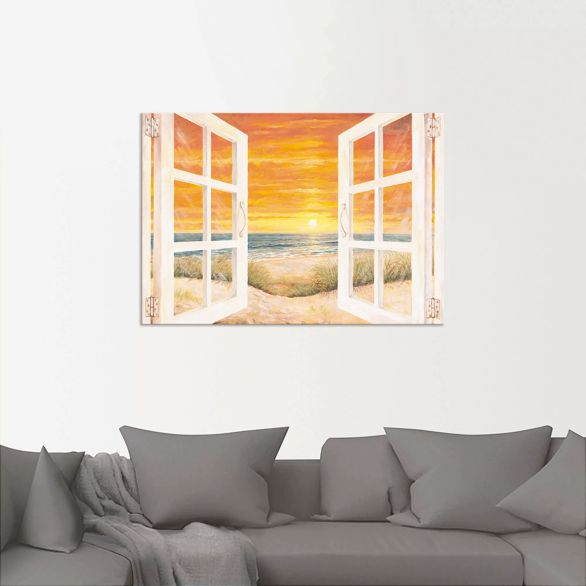 Artland Wandbild "Fenster zum Meer", Meer Bilder, (1 St.), als Alubild, Out günstig online kaufen