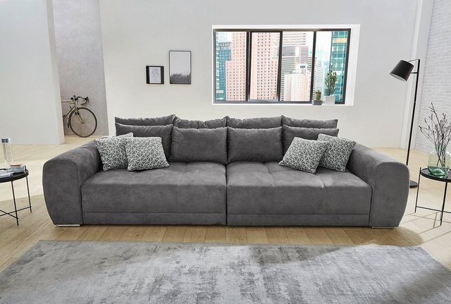 luma-home Big-Sofa 15114, XXL-Couch 306x134 cm mit Federkernpolsterung, vie günstig online kaufen