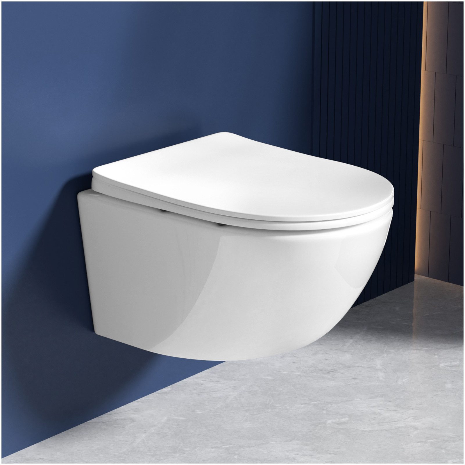 Rainsworth Tiefspül-WC Hänge WC Spülrandlos Toilette günstig online kaufen