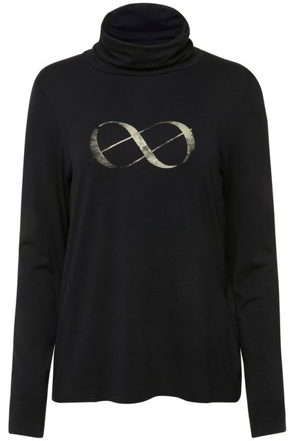 Laurasøn Longsleeve T-Shirt Rollkragen Laurasøn Logoprint Langarm günstig online kaufen