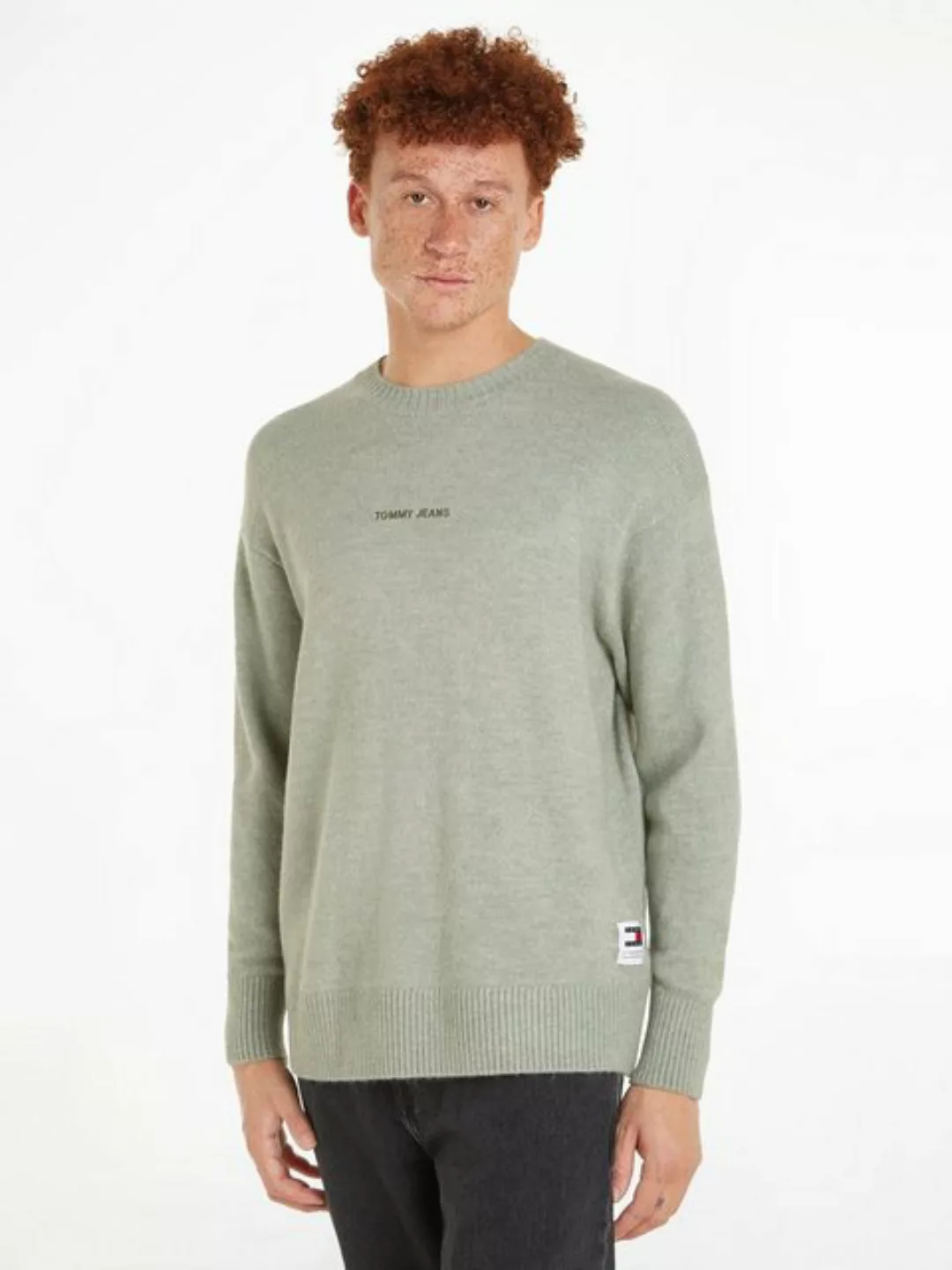 Tommy Jeans Strickpullover TJM REG N CLASSICS SWEATER EXT mit Rundhalsaussc günstig online kaufen