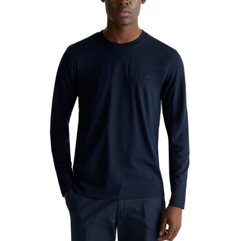 Liu Jo  T-Shirts & Poloshirts Dunkelblaues Basic-Langarm-T-Shirt günstig online kaufen