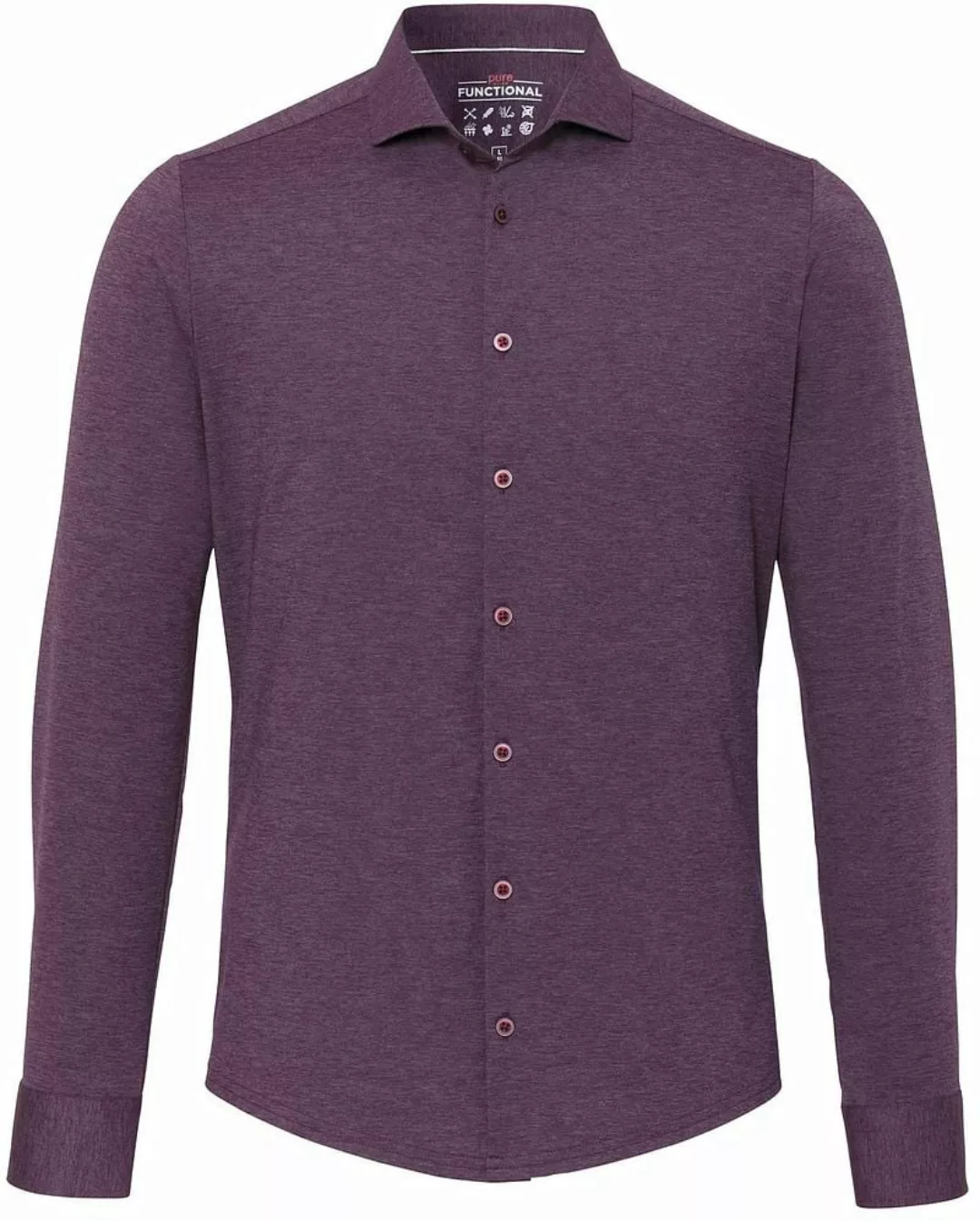 Pure The Functional Shirt Aubergine - Größe 46 günstig online kaufen