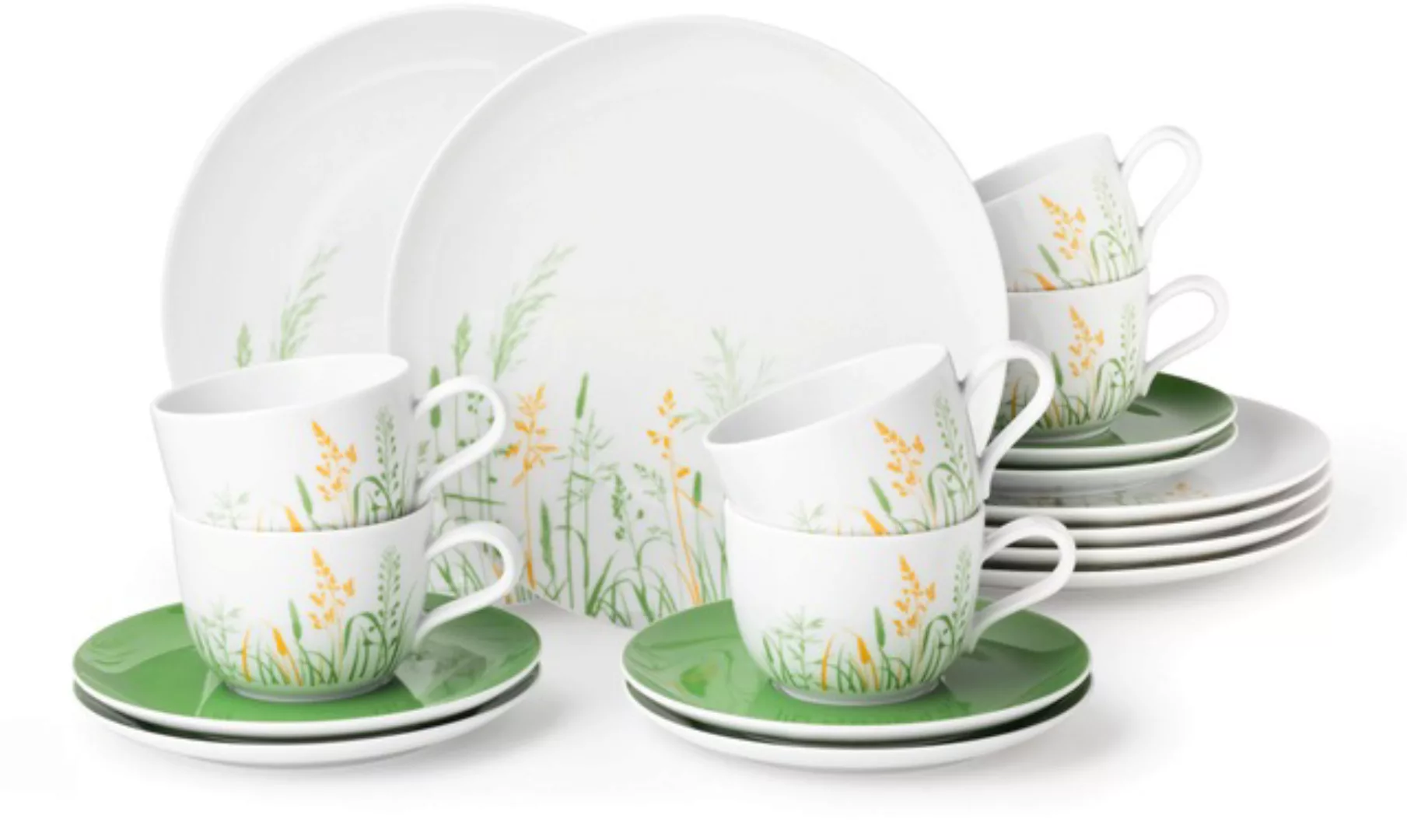 Seltmann Weiden Kaffeeservice »Geschirr-Set, 18 Teile, Liberty Meadow Grass günstig online kaufen