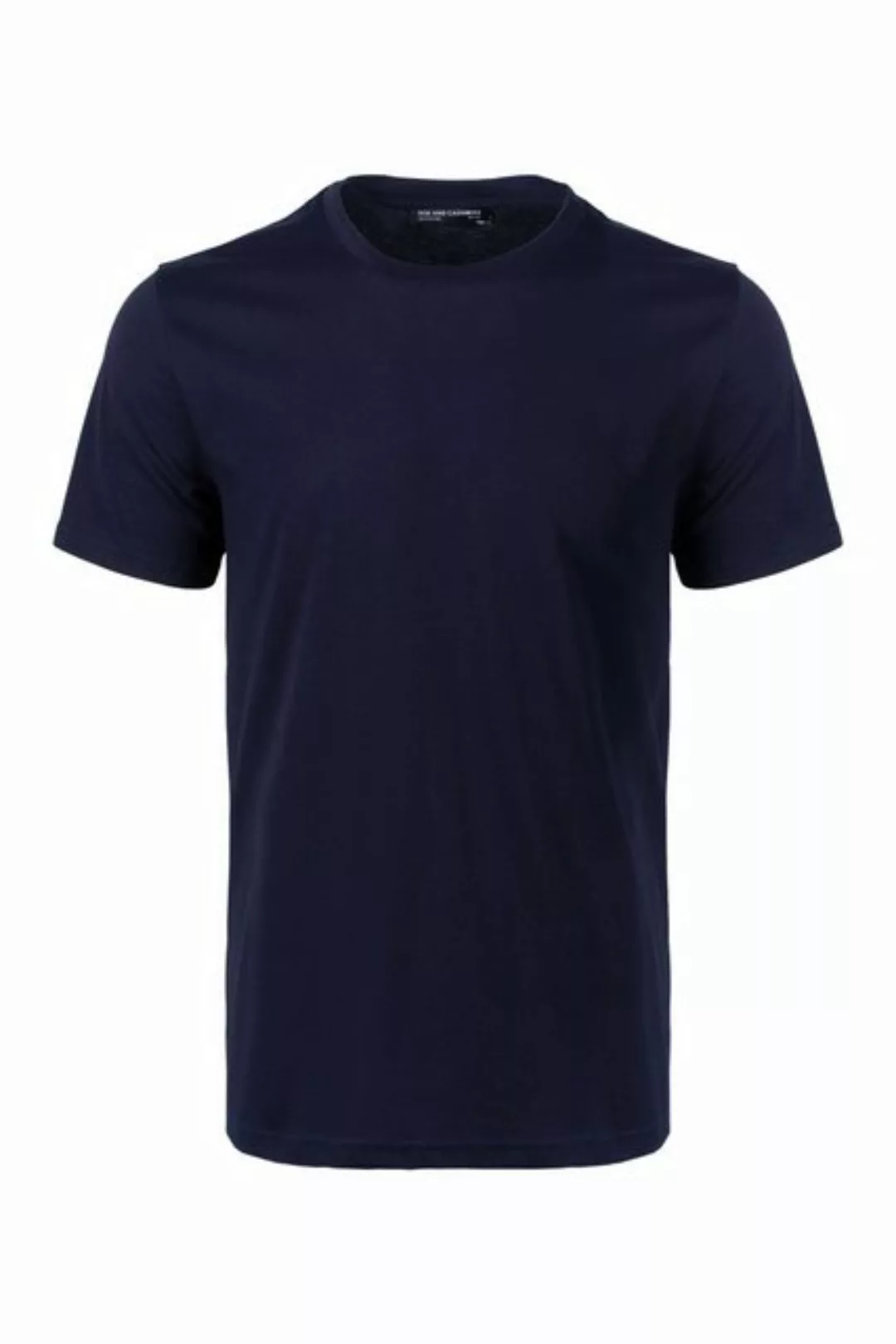 Silk and Cashmere Poloshirt T-Shirt für Herren mit Rundkragen aus reiner Ba günstig online kaufen