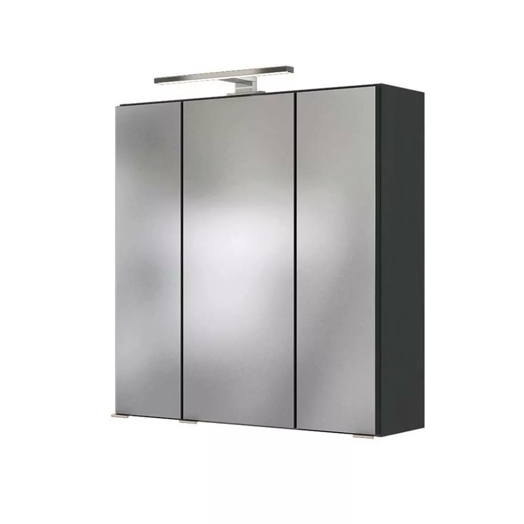 Design Badezimmer Set in Graugrün und Dunkelgrau 90 cm breit (dreiteilig) günstig online kaufen