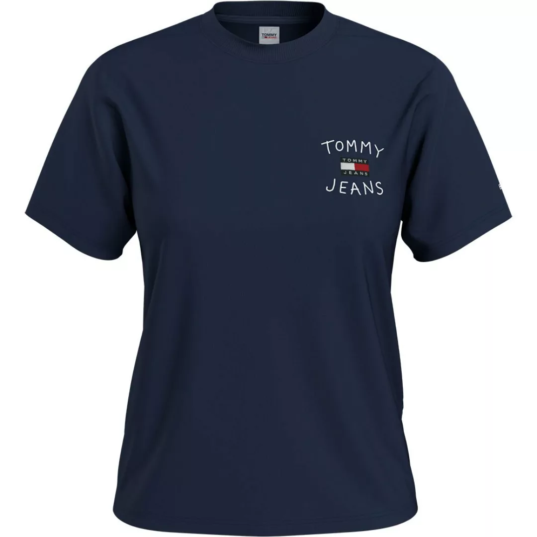 Tommy Jeans Relaxed Homespun Flag Kurzärmeliges T-shirt L Twilight Navy günstig online kaufen