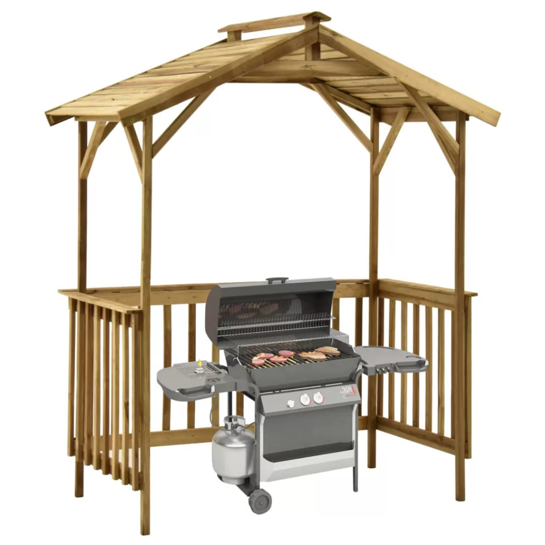 Grillpavillon Kiefernholz Impregniert 163,5x93x210 Cm günstig online kaufen