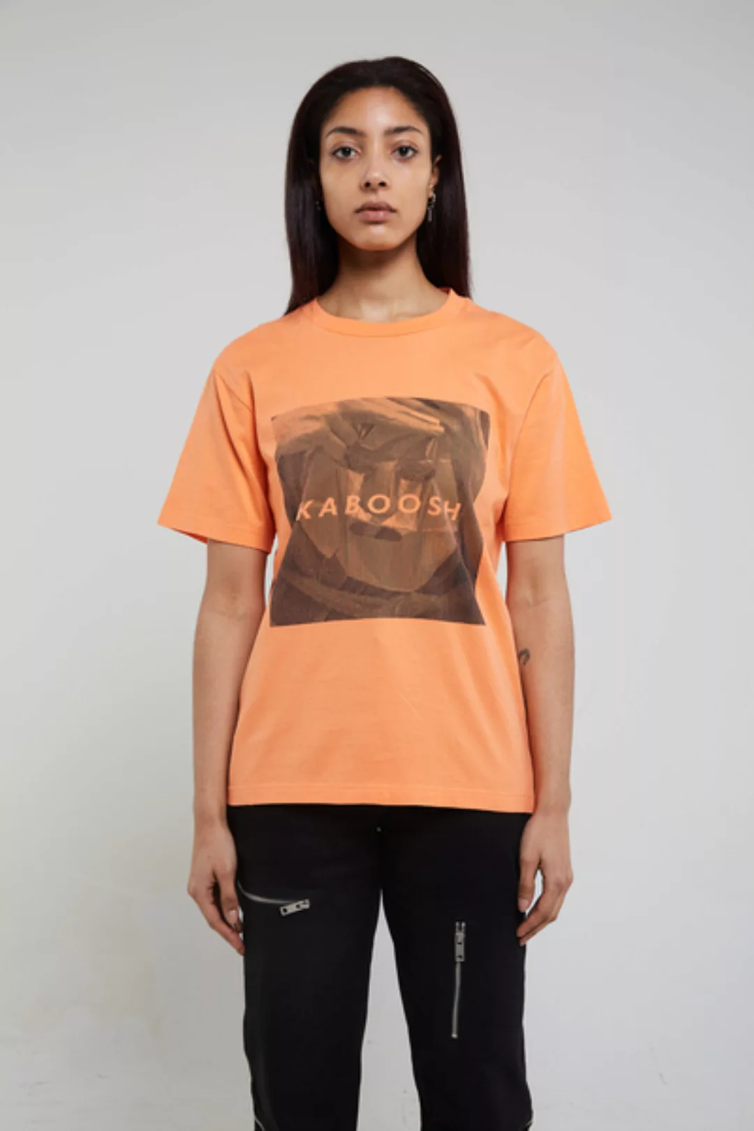 Maske Lachs - Unisex T-shirt Aus Bio-baumwolle günstig online kaufen
