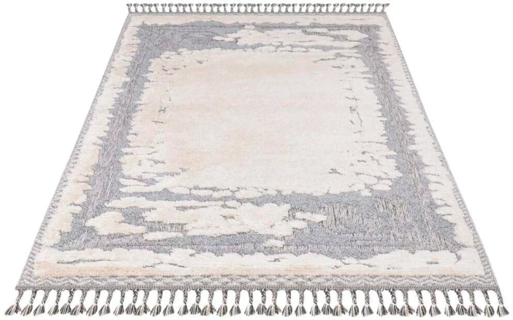 Carpet City Teppich »Valencia 908«, rechteckig, Vintage-Optik, 3D-Effekt, m günstig online kaufen