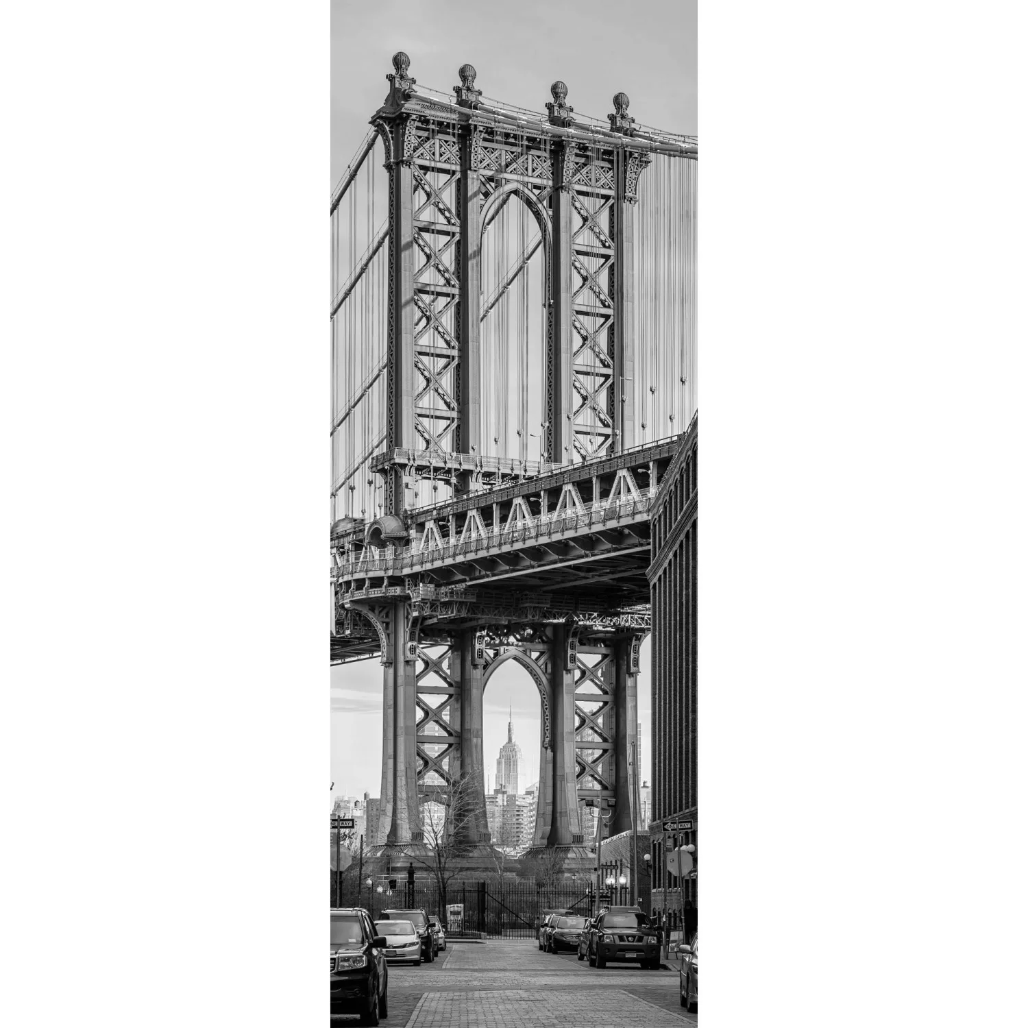 KOMAR Vlies Fototapete - Brooklyn View - Größe 100 x 280 cm mehrfarbig günstig online kaufen