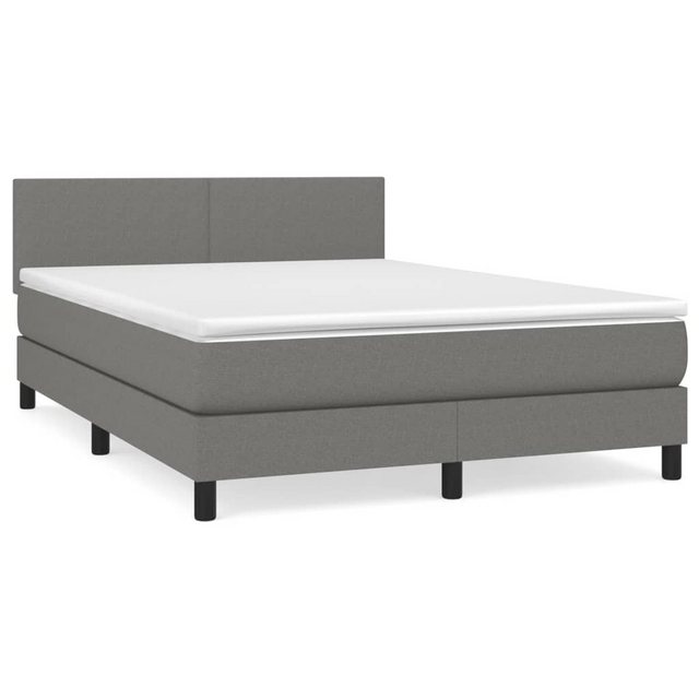 vidaXL Boxspringbett Bett Boxspringbett mit Matratze und LED Stoff (140 x 1 günstig online kaufen