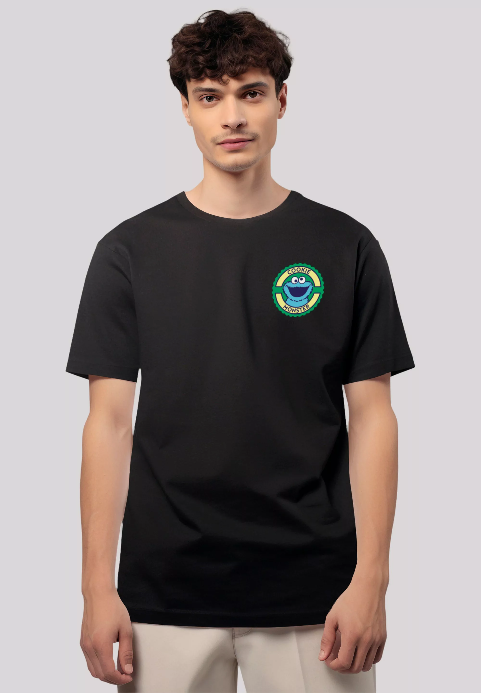 F4NT4STIC T-Shirt "Sesamstraße Cookie Monster Sticker", Premium Qualität günstig online kaufen