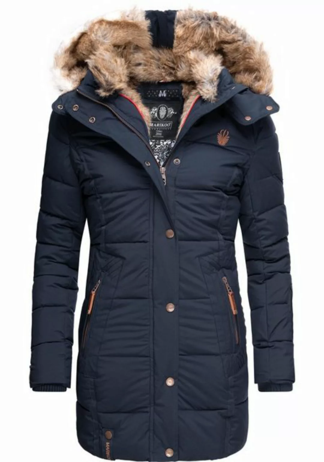 Marikoo Wintermantel "Lieblings Jacke", stylischer Winter Steppmantel m. Ku günstig online kaufen