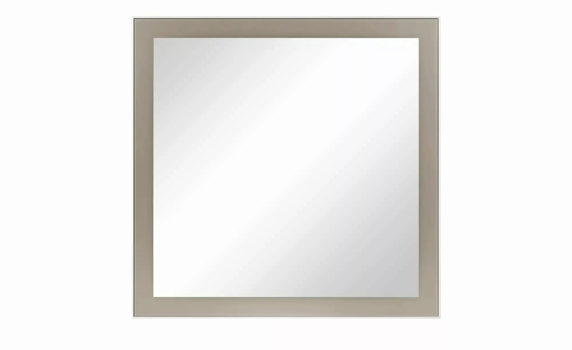 Spiegel 80 x 77 cm Duna ¦ beige ¦ Glas,Aluminium,Holzwerkstoff ¦ Maße (cm): günstig online kaufen