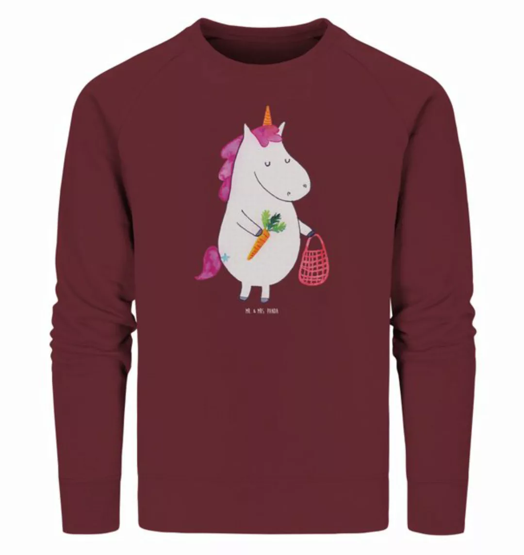 Mr. & Mrs. Panda Longpullover Größe L Einhorn Vegan - Burgundy - Geschenk, günstig online kaufen