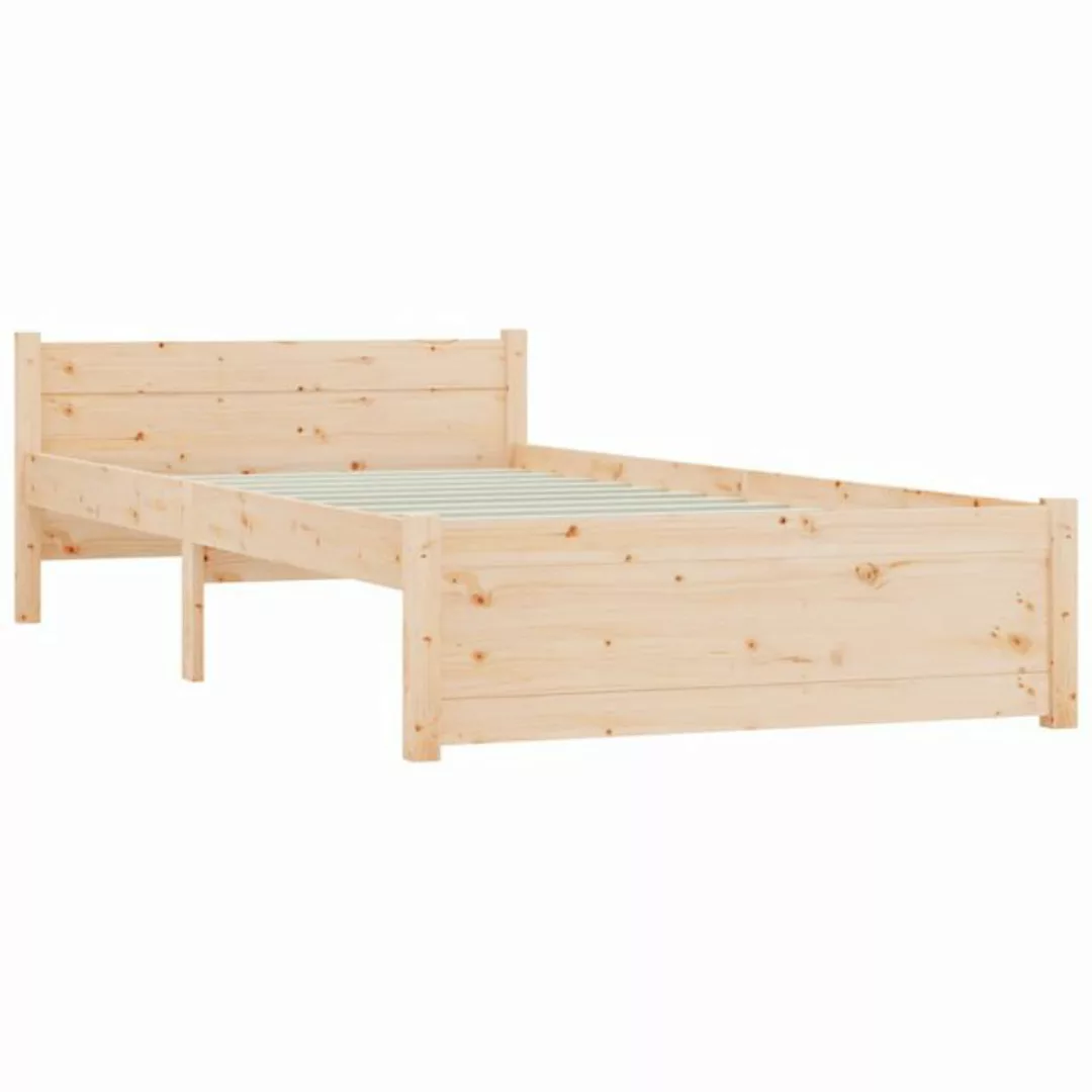 vidaXL Bett, Massivholzbett ohne Matratze 75x190 cm günstig online kaufen