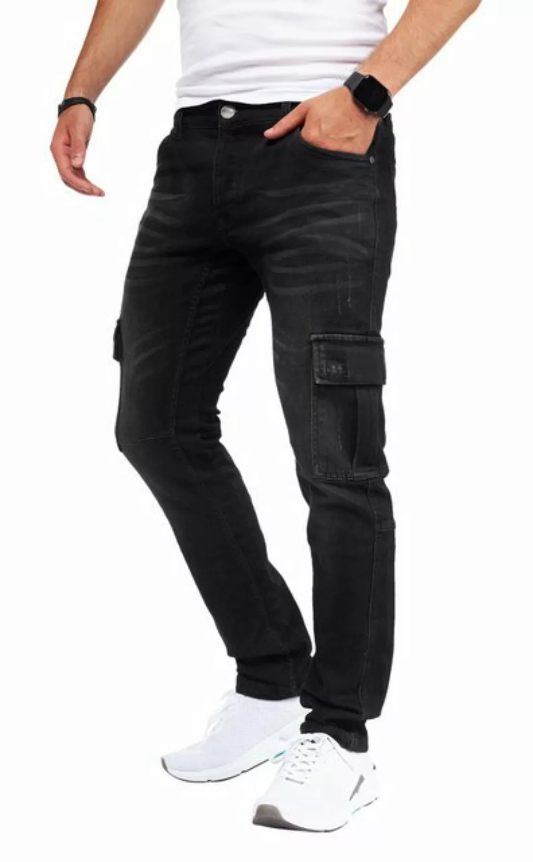 Styleko Cargohose Cargo Jeans Herren Cargohose für Herren Jeans stretch Car günstig online kaufen