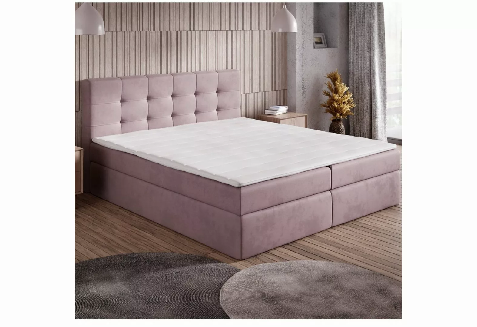 DB-Möbel Bett Doppelbett Beti, Boxspringbett mit Matratze, 2 Bettkästen günstig online kaufen