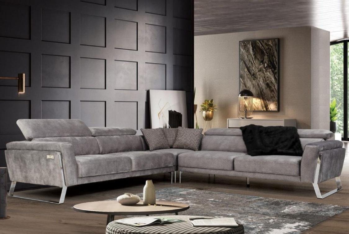 Xlmoebel Ecksofa Neues luxuriöses Stoffsofa in L-Form für das Wohnzimmer in günstig online kaufen