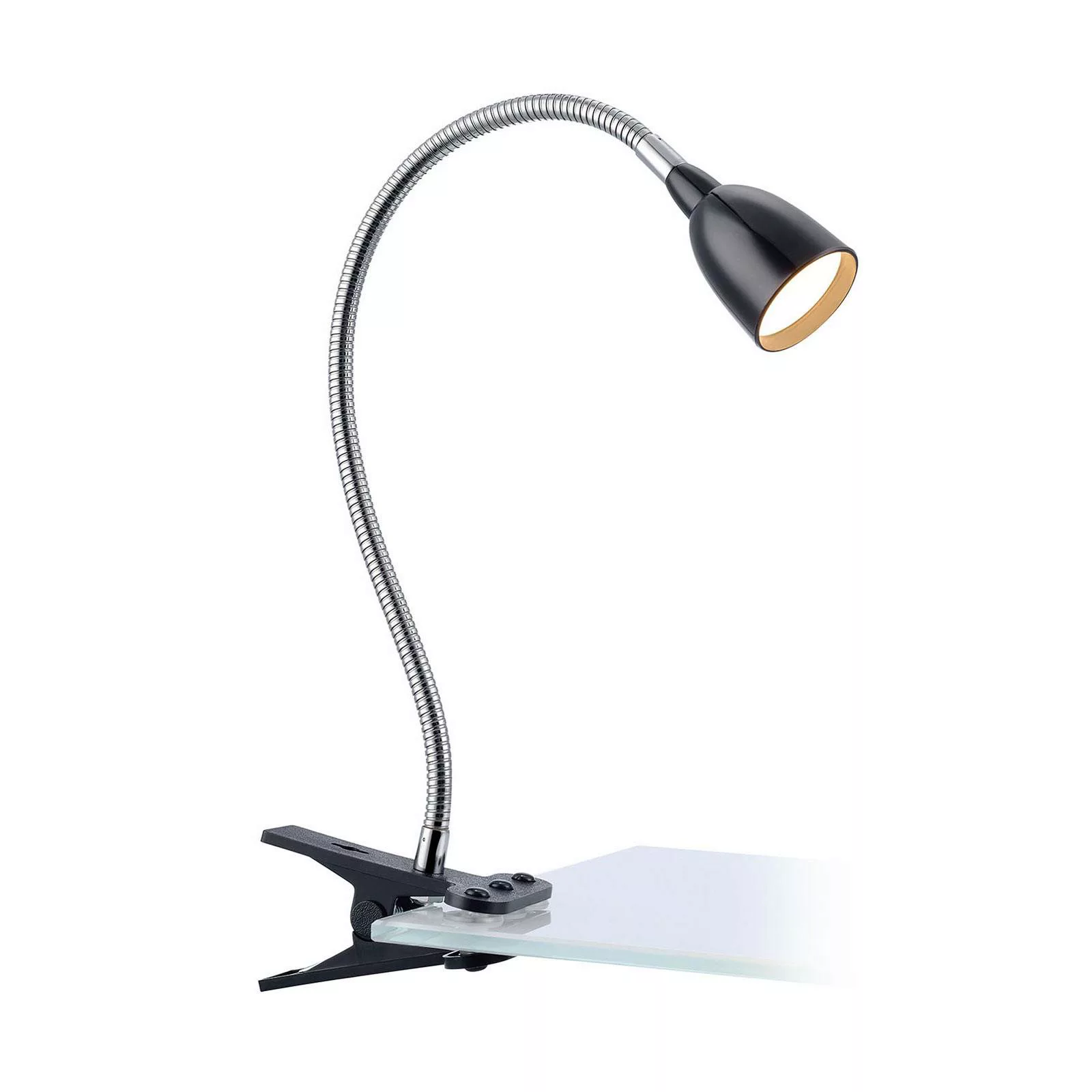 LED-Klemmleuchte Tulip, schwarz günstig online kaufen