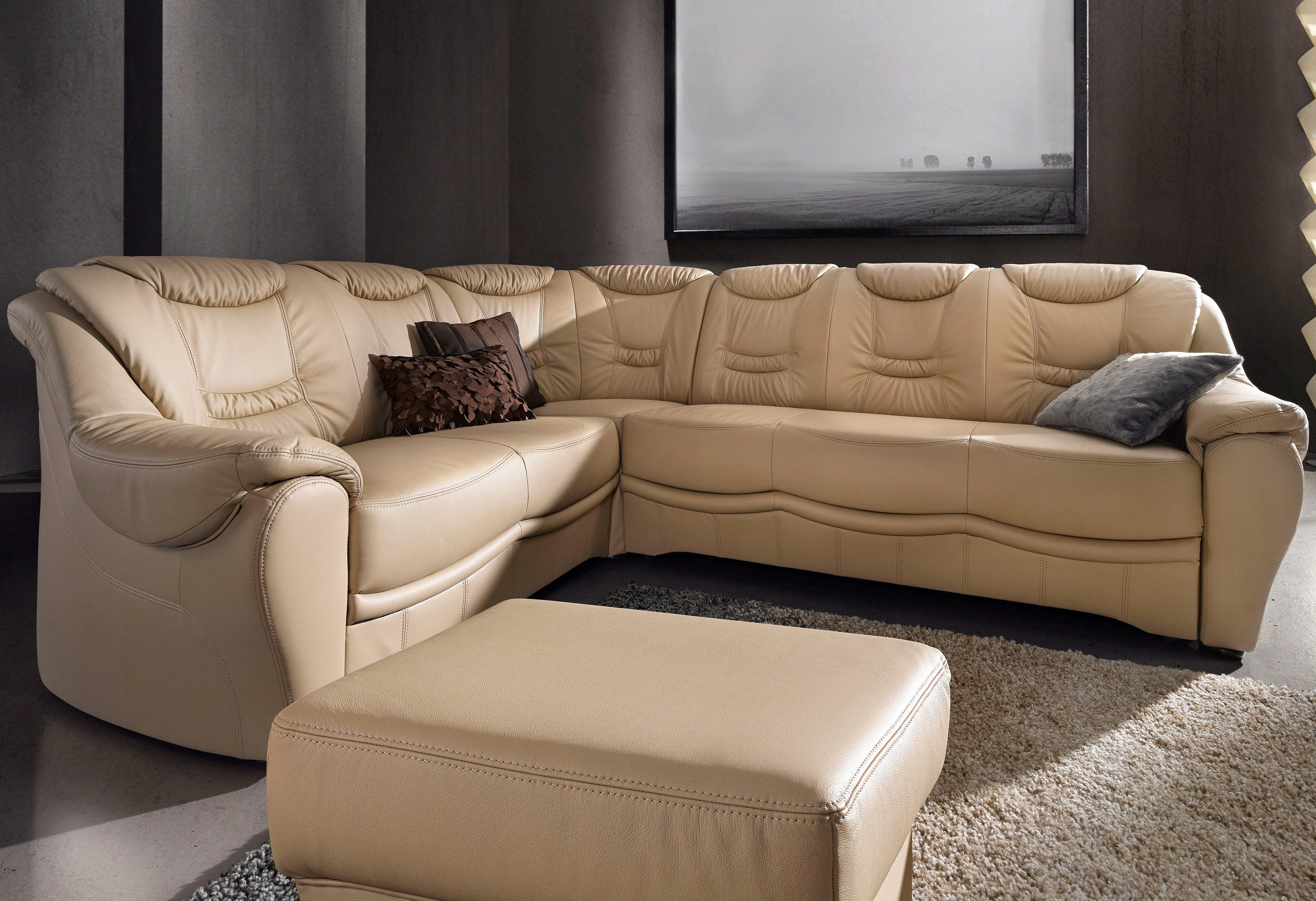 sit&more Ecksofa "Benson L-Form", wahlweise mit Bettfunktion günstig online kaufen