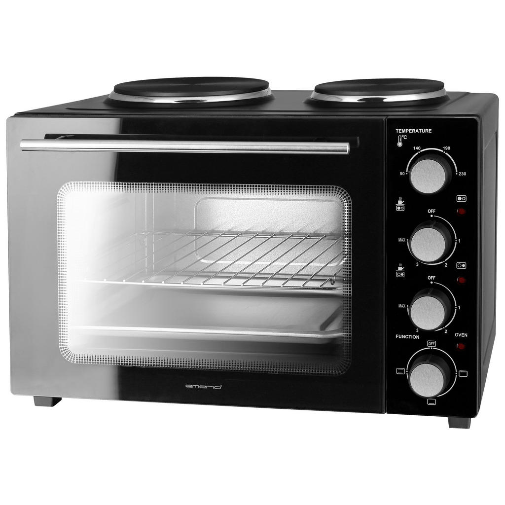 Emerio Mini-Backofen MO-125236.5 schwarz Metall B/H/T: ca. 51x36x41 cm ca. günstig online kaufen