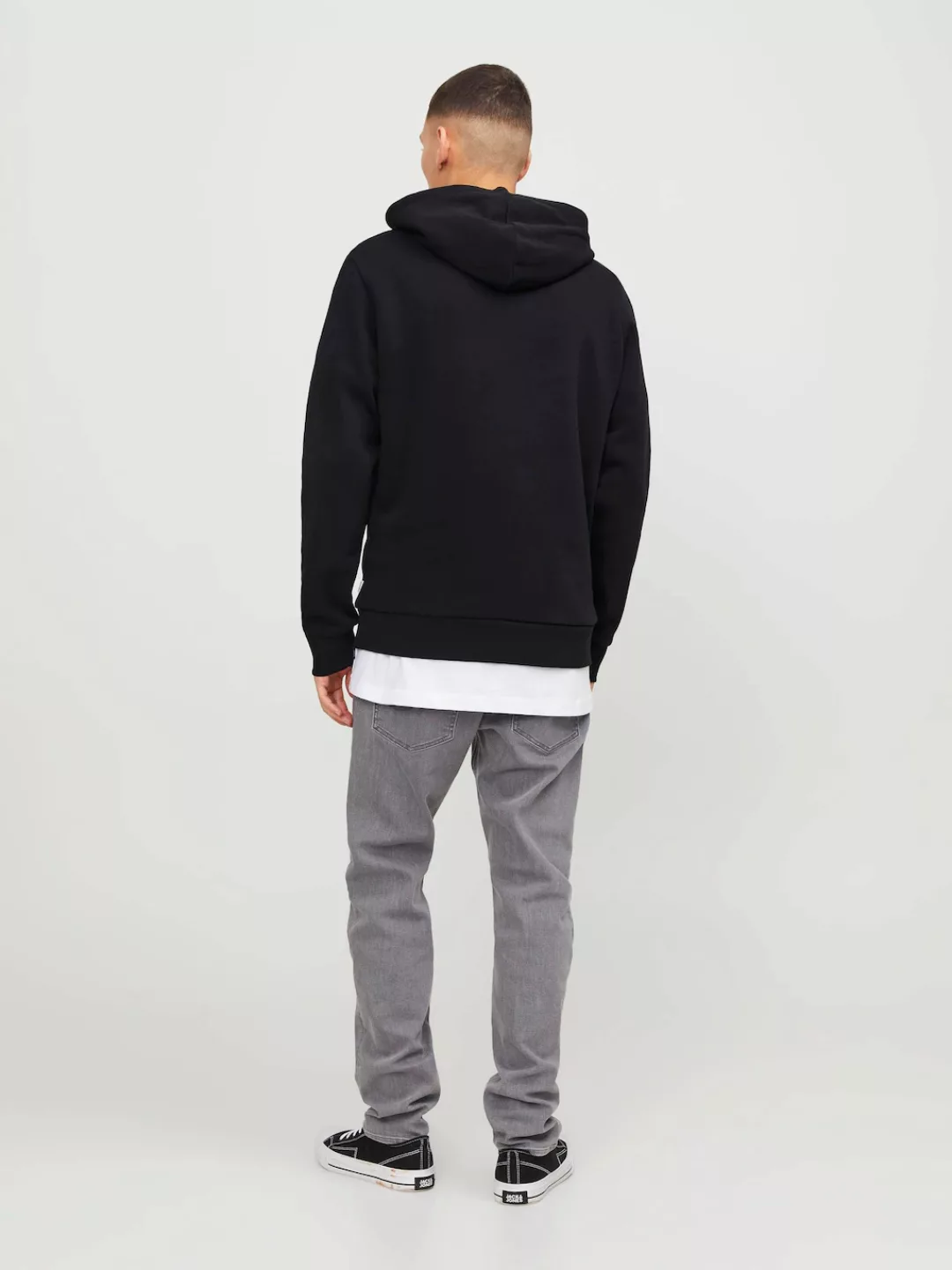 Jack & Jones Herren Kapuzenpullover Hoodie JJEJEFF CORP LOGO - Regular Fit günstig online kaufen