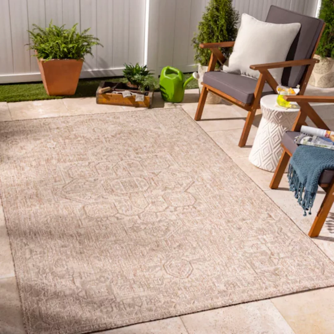 Surya Teppich »LEMARK«, rechteckig, Teppich In- /Outdoor Boho Jute-Optik, B günstig online kaufen