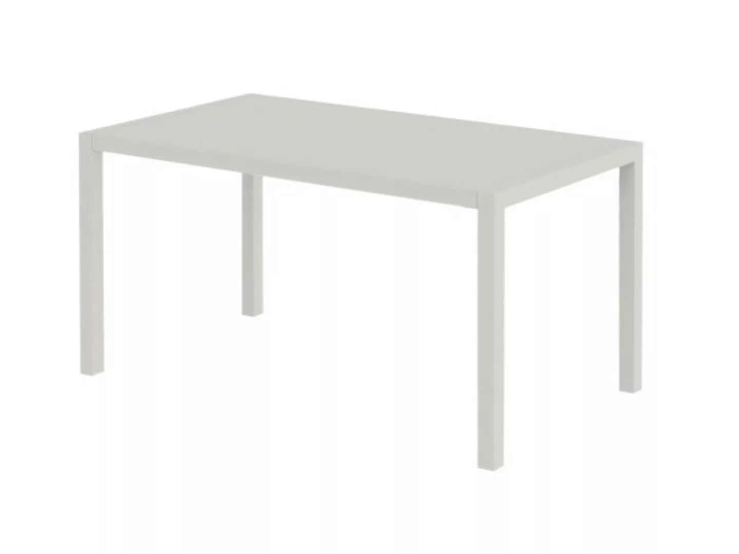 Outdoor Tisch140x80x75 cm perlweiß günstig online kaufen