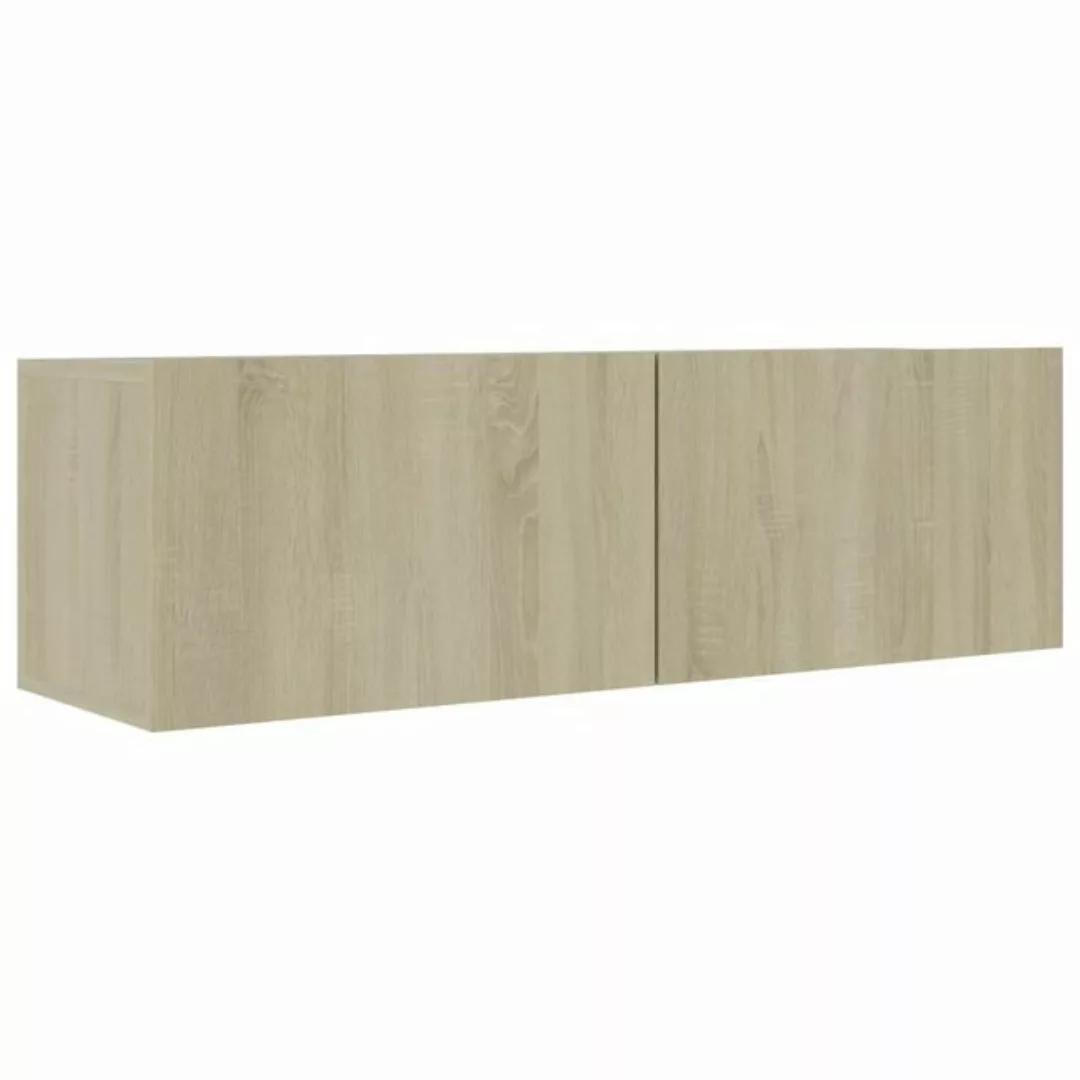 vidaXL TV-Schrank TV-Schrank Sonoma Eiche 100 x 30 x 30 cm Spanplatte Lowbo günstig online kaufen