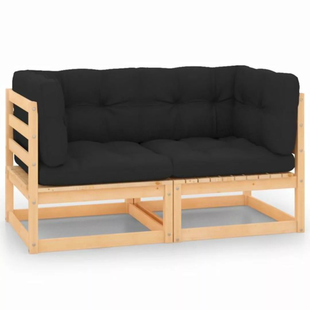 Garten-ecksofas Mit Kissen 2 Stk. Massivholz Kiefer günstig online kaufen