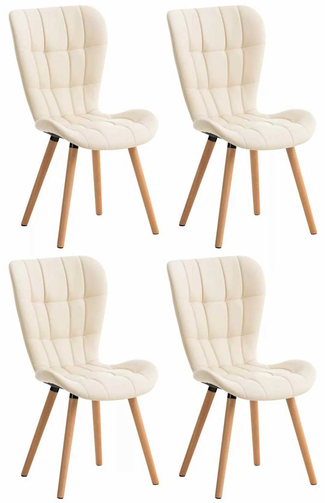 CLP Esszimmerstuhl Elda Kunstleder (4er Set), günstig online kaufen