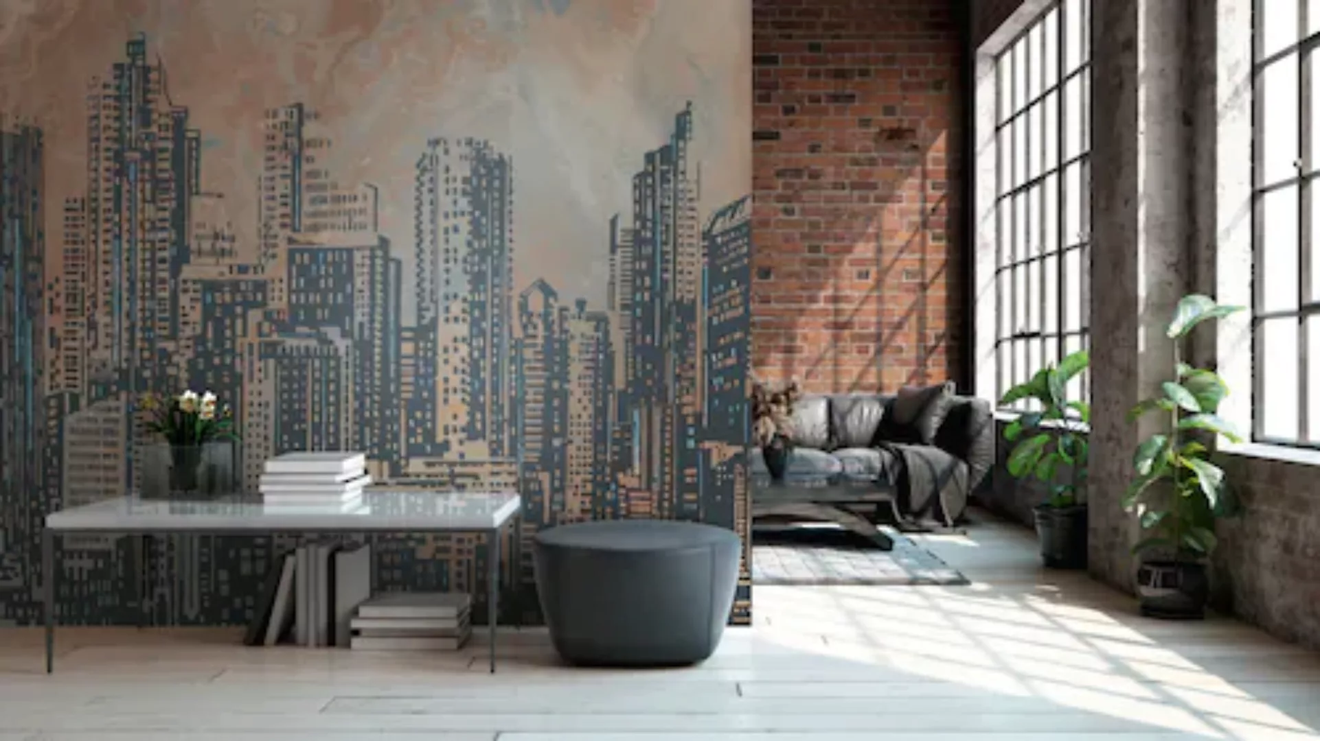 living walls Fototapete »Fototapete Skyline«, matt günstig online kaufen