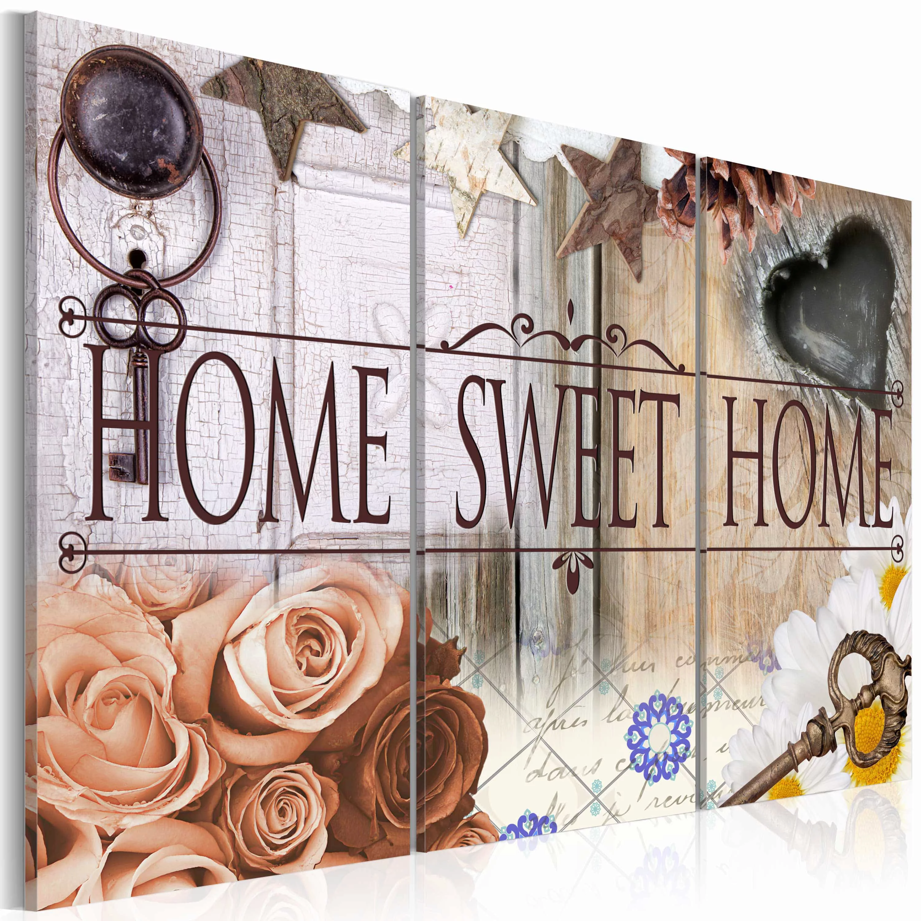 Wandbild - Home in vintage style günstig online kaufen