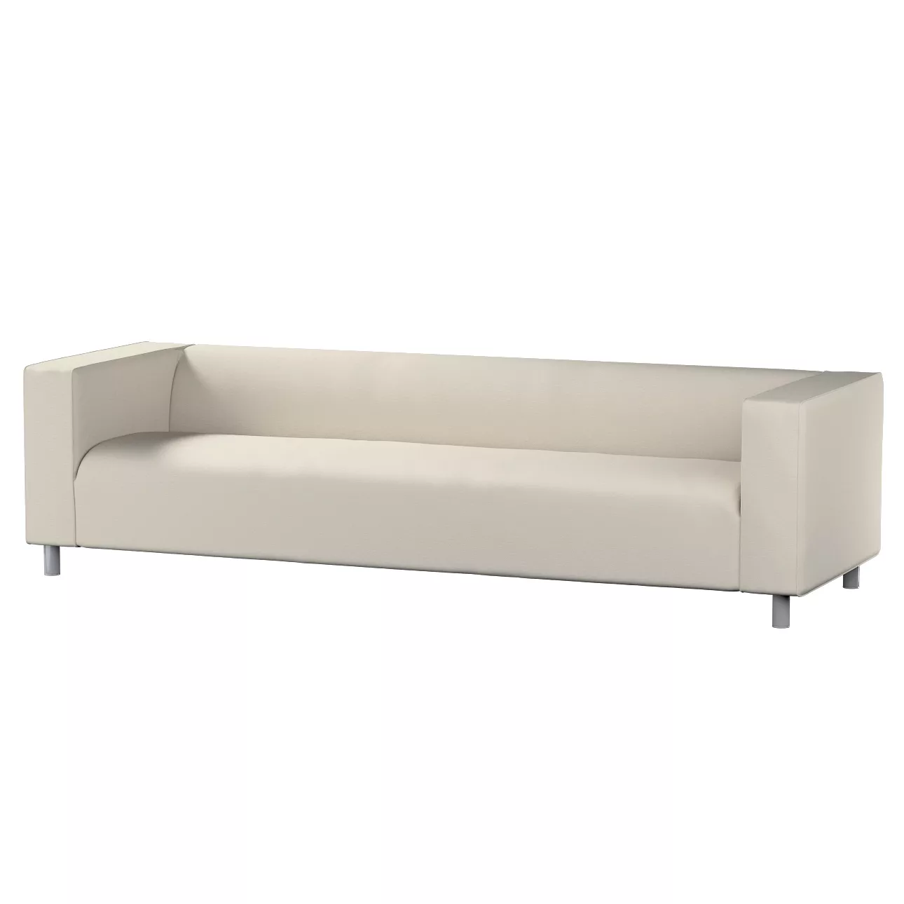 Bezug für Klippan 4-Sitzer Sofa, hellbeige, Bezug für Klippan 4-Sitzer, Liv günstig online kaufen