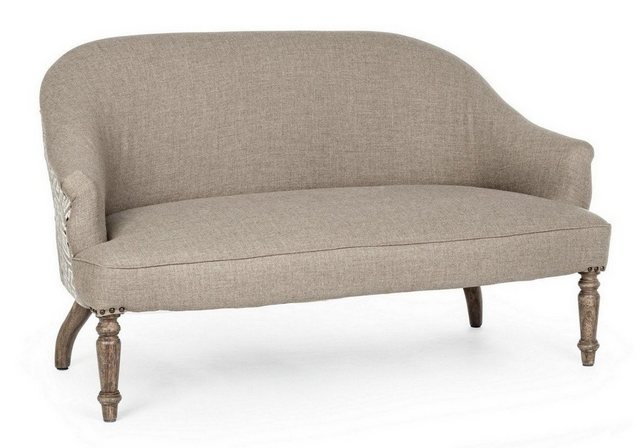 Natur24 Sofa Sofa Nadalet 130x75,5x74,5cm Mangoholz Sofa Couch Polster günstig online kaufen