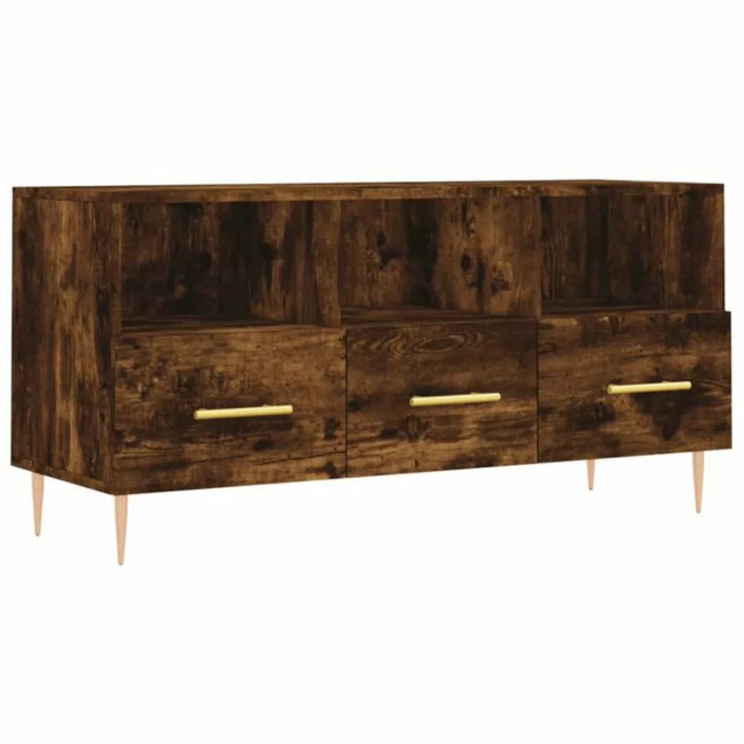 vidaXL TV-Schrank TV-Schrank Räuchereiche 102x36x50 cm Holzwerkstoff (1-St) günstig online kaufen