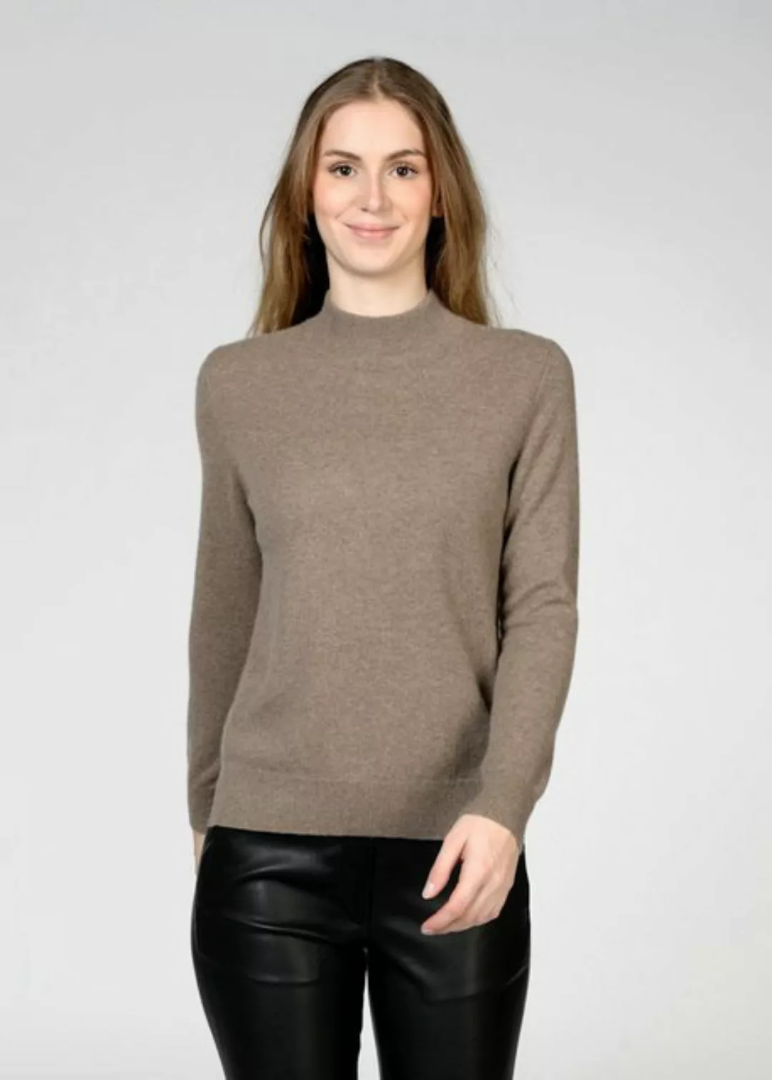 IN LINEA Strickpullover Kaschmir Stehkragenpullover günstig online kaufen