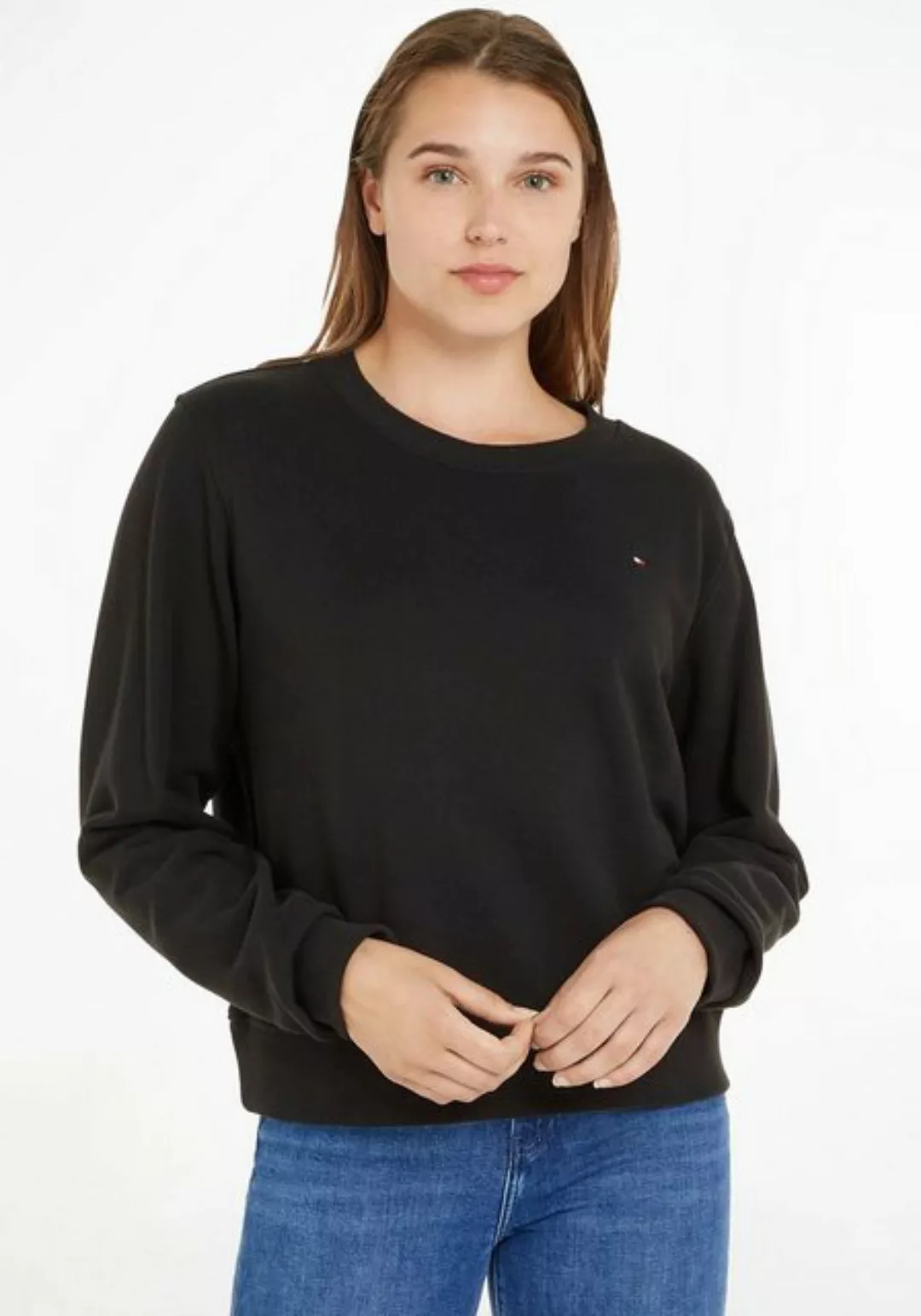 Tommy Hilfiger Sweatshirt 1985 REG P/TERRY C-NK SWEATSHIRT mit dezenter Sti günstig online kaufen