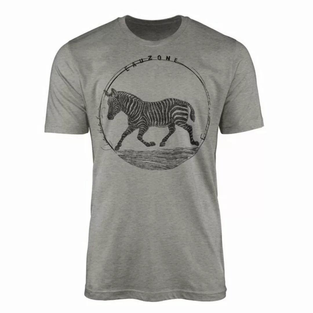 Sinus Art T-Shirt Evolution Herren T-Shirt Zebra günstig online kaufen