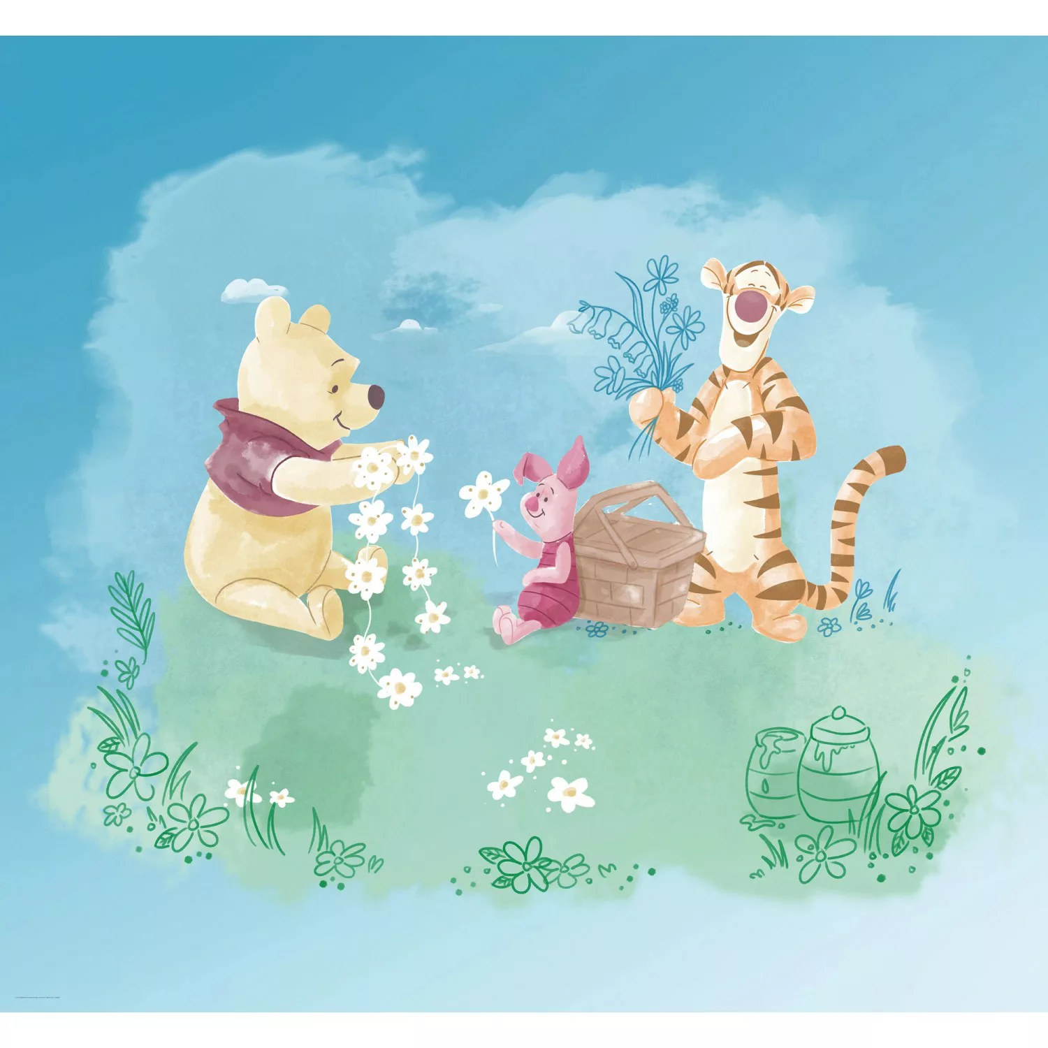 Disney Fototapete Arielle Die Meerjungfrau Blau 200 x 280 cm 611700 günstig online kaufen
