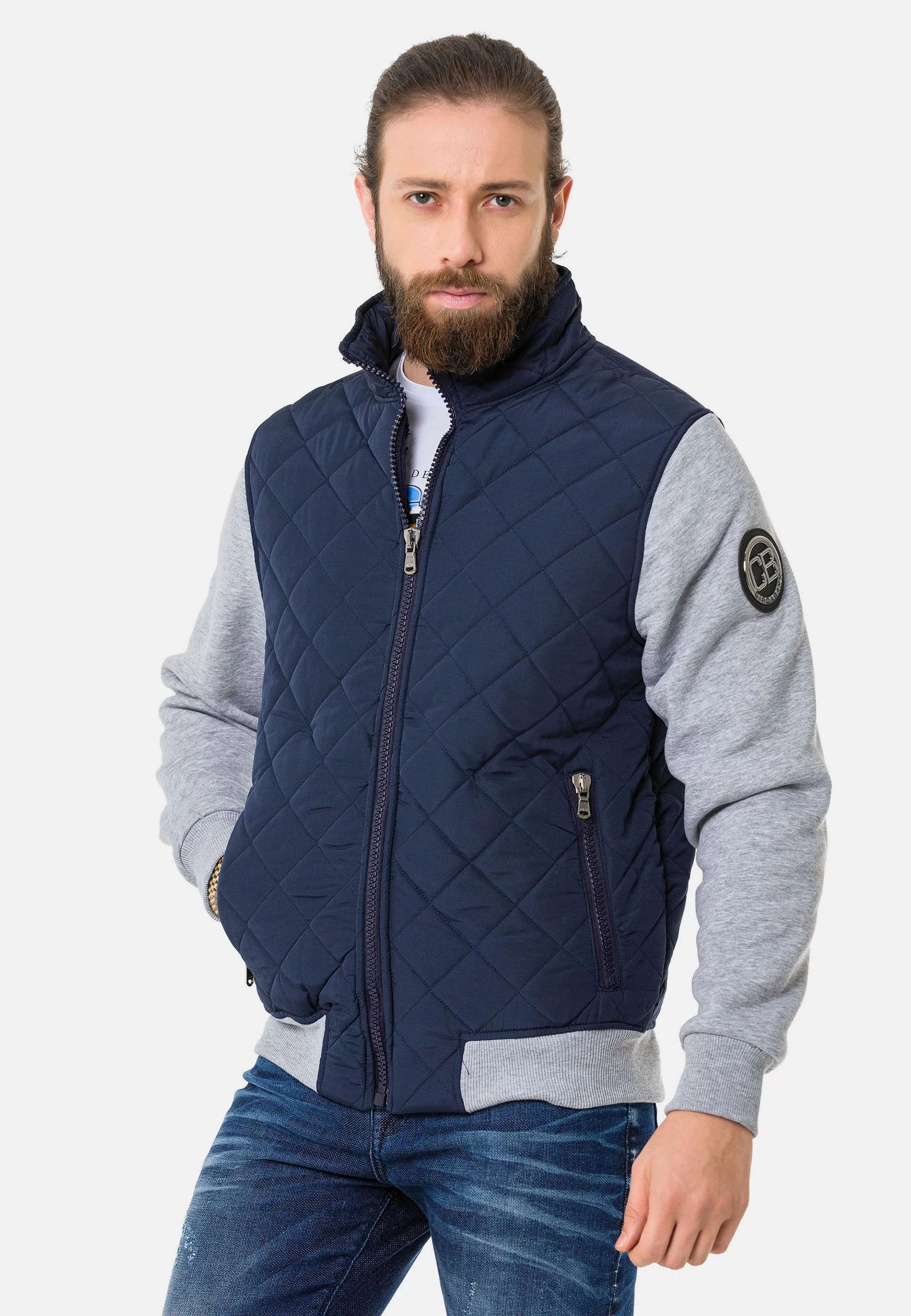 Cipo & Baxx Outdoorjacke, mit Stepp-Design und Sweat-Ärmeln günstig online kaufen