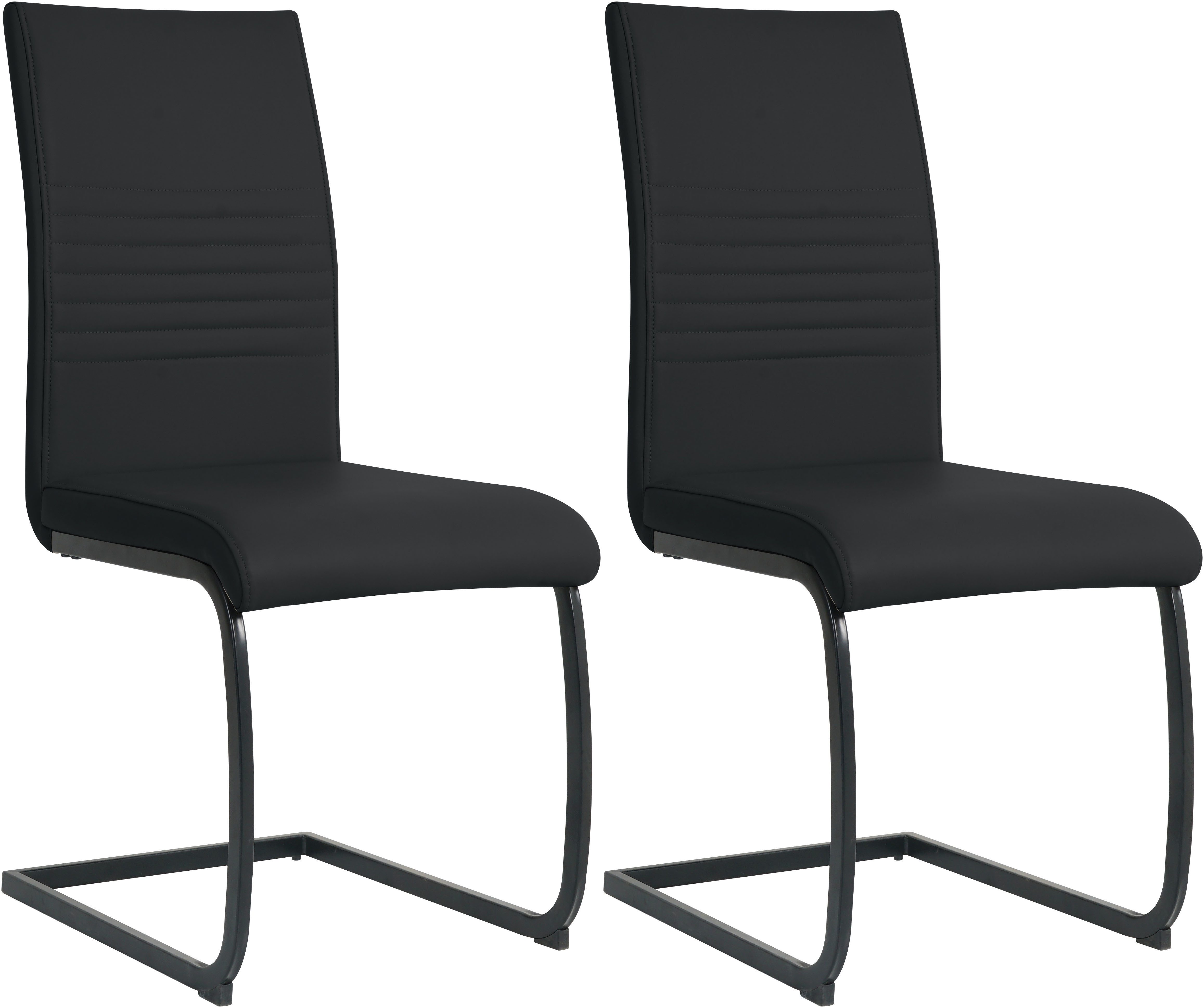 INOSIGN Freischwinger, (Set), 2 St., Kunstleder, mit Wellenunterfederung günstig online kaufen