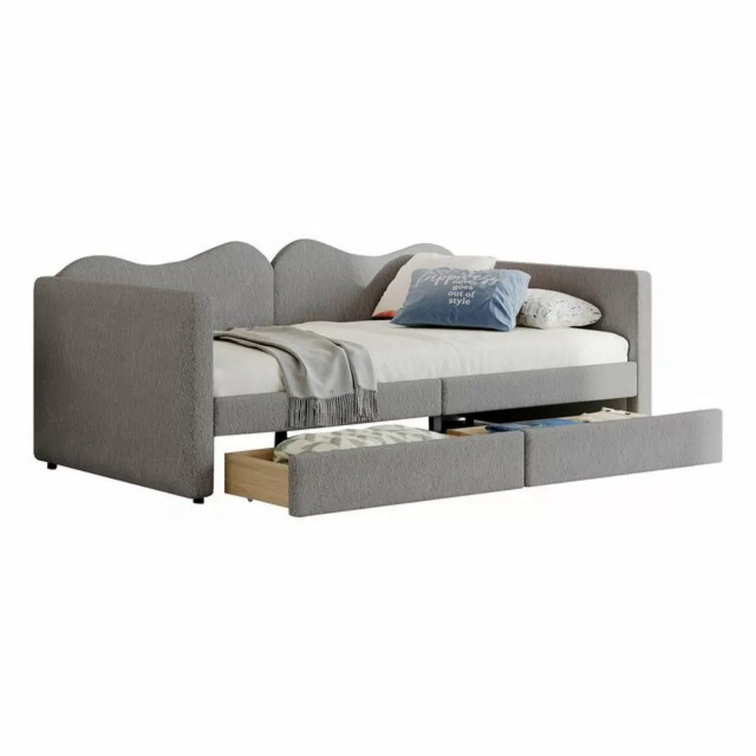 MODFU Schlafsofa Polsterbett, Kinderbett Jugendbett Gästebett 90X200cm, mit günstig online kaufen